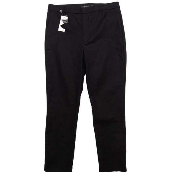 Ralph Lauren Black Label Flat Front Cotton Stretch Chino Pants Size 12